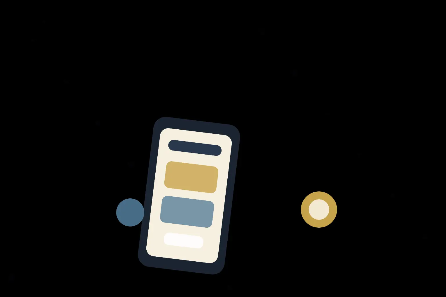Illustrazione editoriale Betroom Online con smartphone e app casino astratta